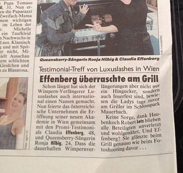 LUXUSLASHES®,Wimpernverlängerung,Wien,Opening,Event,ABglanz,Claudia Effenberg