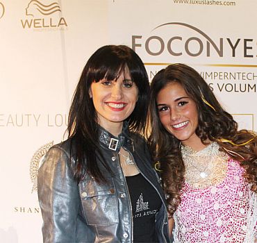 LUXUSLASHES®-Stylistin Joanna Florian mit Sarah Engels